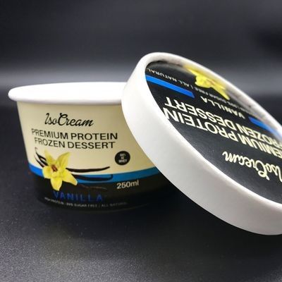 ISO 3oz 5oz 8oz Disposable Ice Cream Cups Flexo Offset Printing